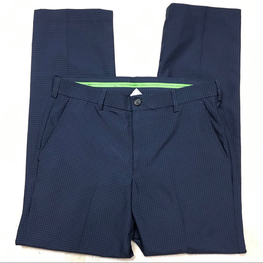 IZOD PERFORM X GOLF BLUE PLAID MEN’S PANTS SIZE 32